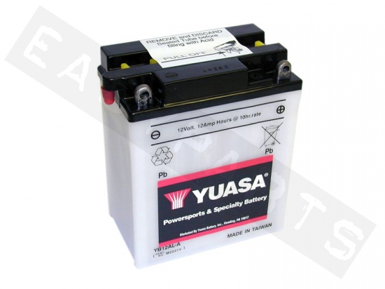 Batterie YUASA YB12AL-A 12V-12Ah (avec entretien, sans acide)